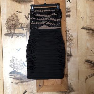 Nikibiki Black Layered Dress with Sequins